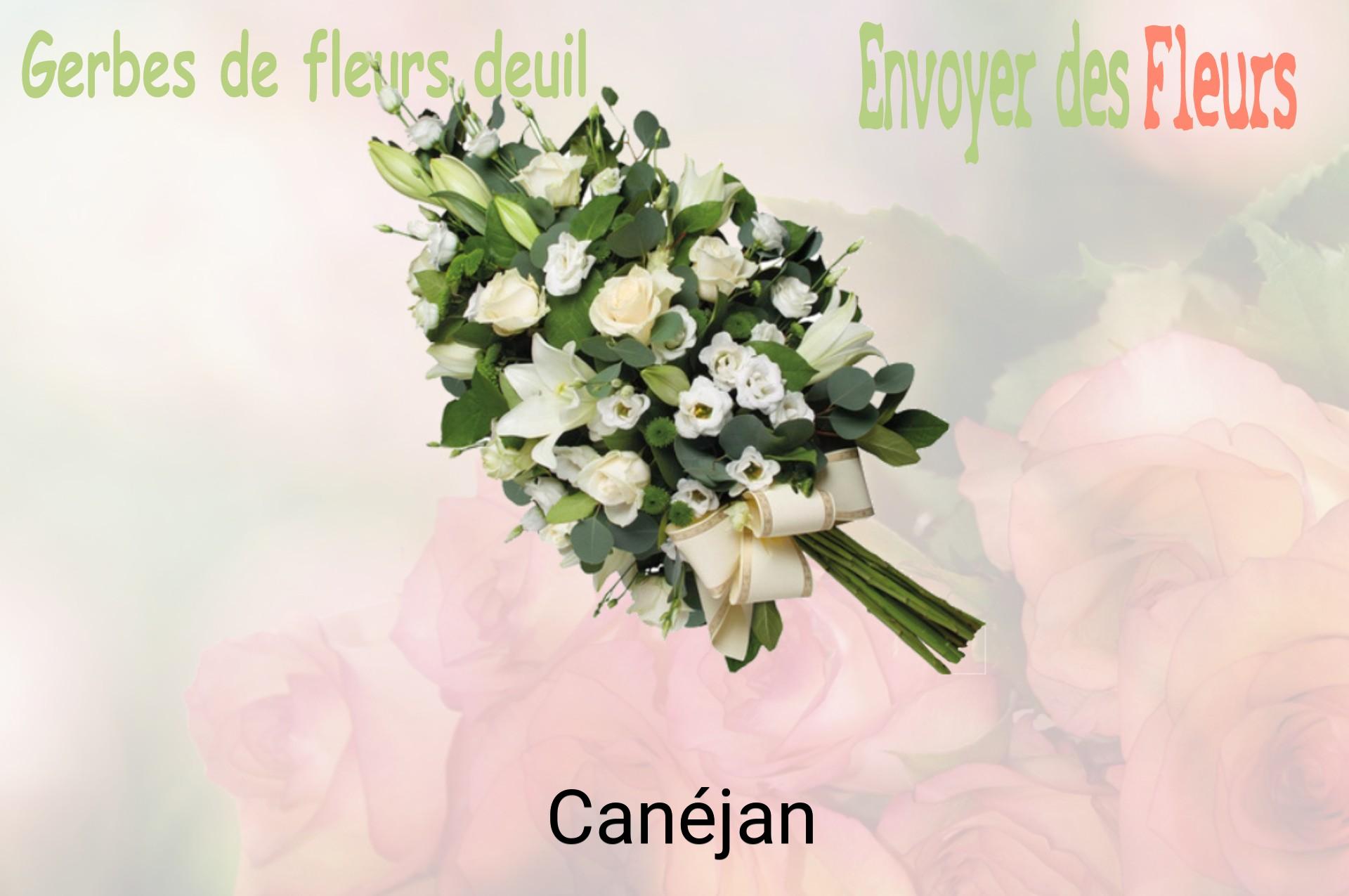 Gerbe de fleurs de deuil livrée à Canéjan